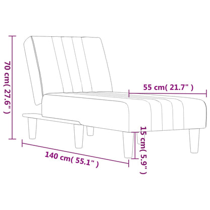 Chaise longue  foncé tissu - Imagem 9
