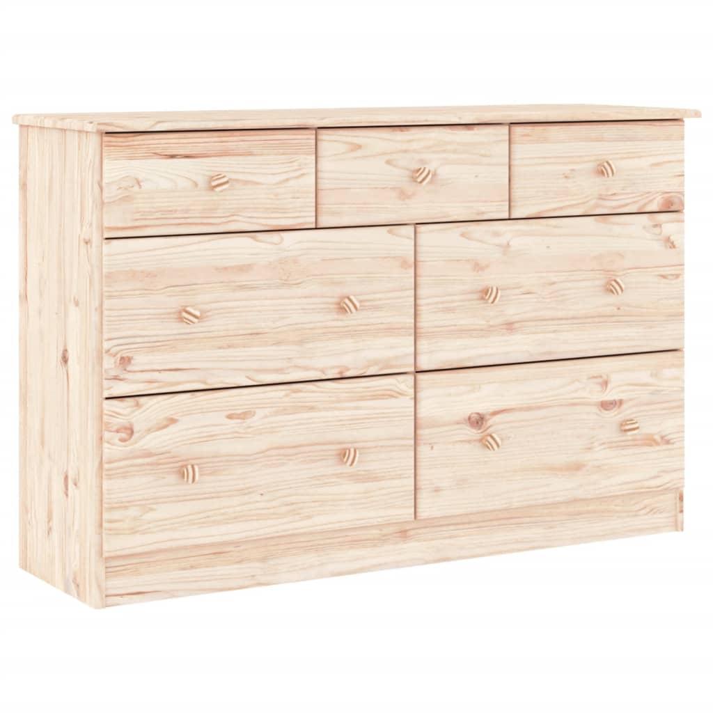 Commode ALTA 112x35x73 cm bois massif de pin - Imagem 2