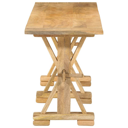Banc 160x35x45 cm bois massif de manguier - Imagem 3