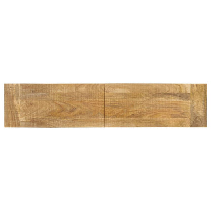 Banc 160x35x45 cm bois massif de manguier - Imagem 4