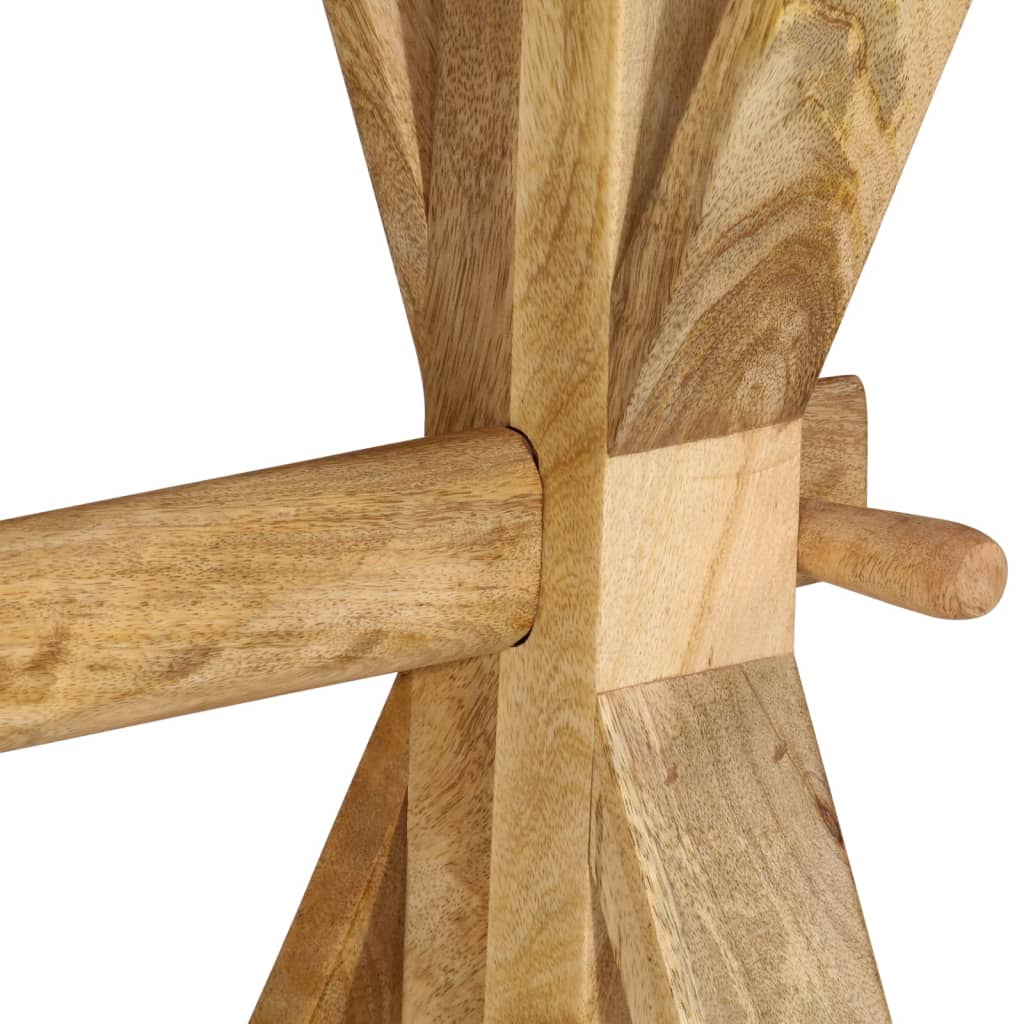 Banc 160x35x45 cm bois massif de manguier - Imagem 7