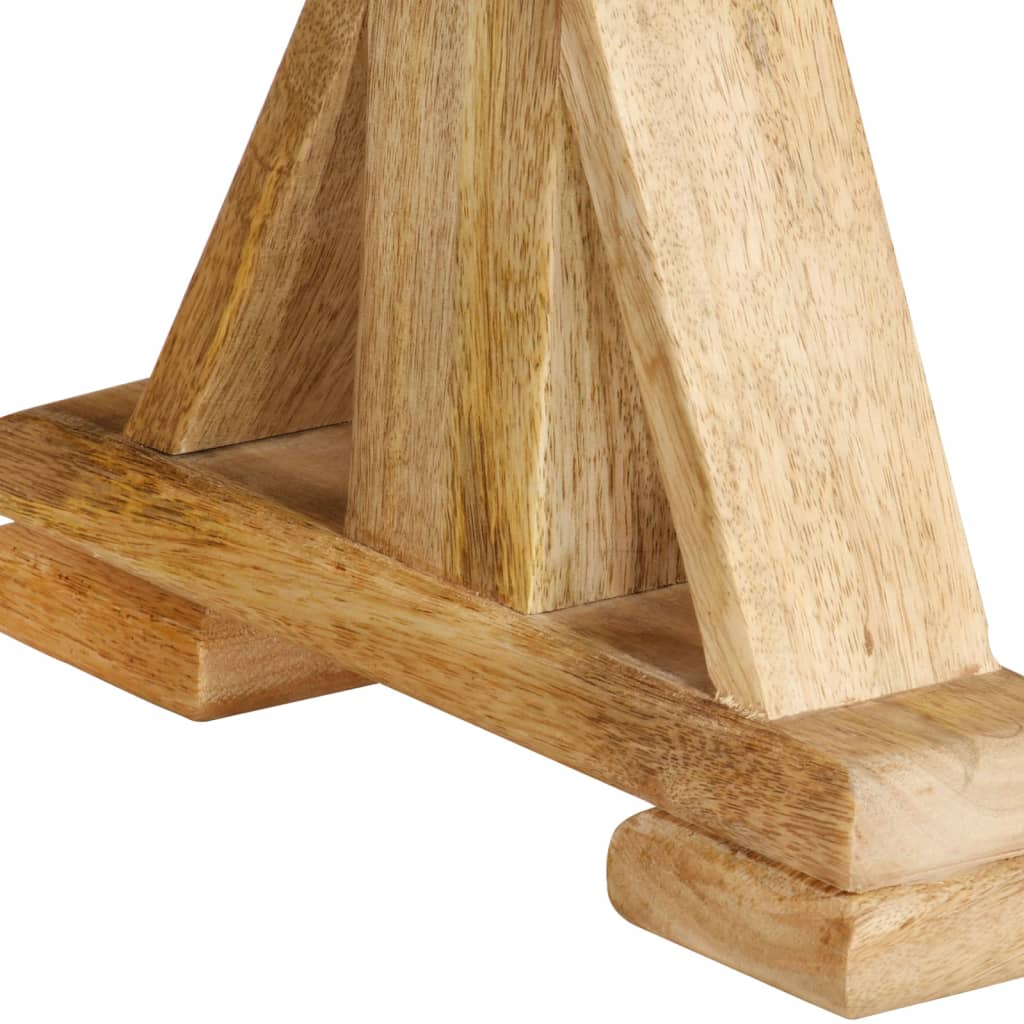 Banc 160x35x45 cm bois massif de manguier - Imagem 8
