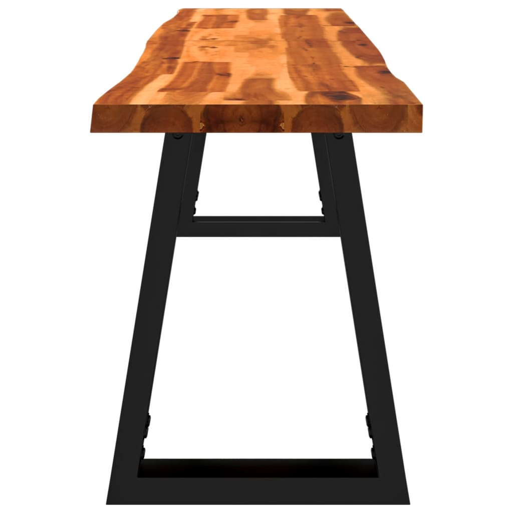 Banc avec bord vivant  bois d'acacia massif - Imagem 5