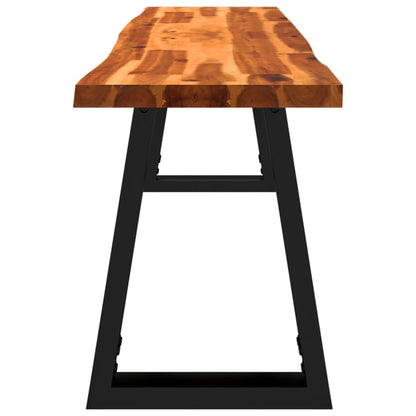 Banc avec bord vivant  bois d'acacia massif - Imagem 5