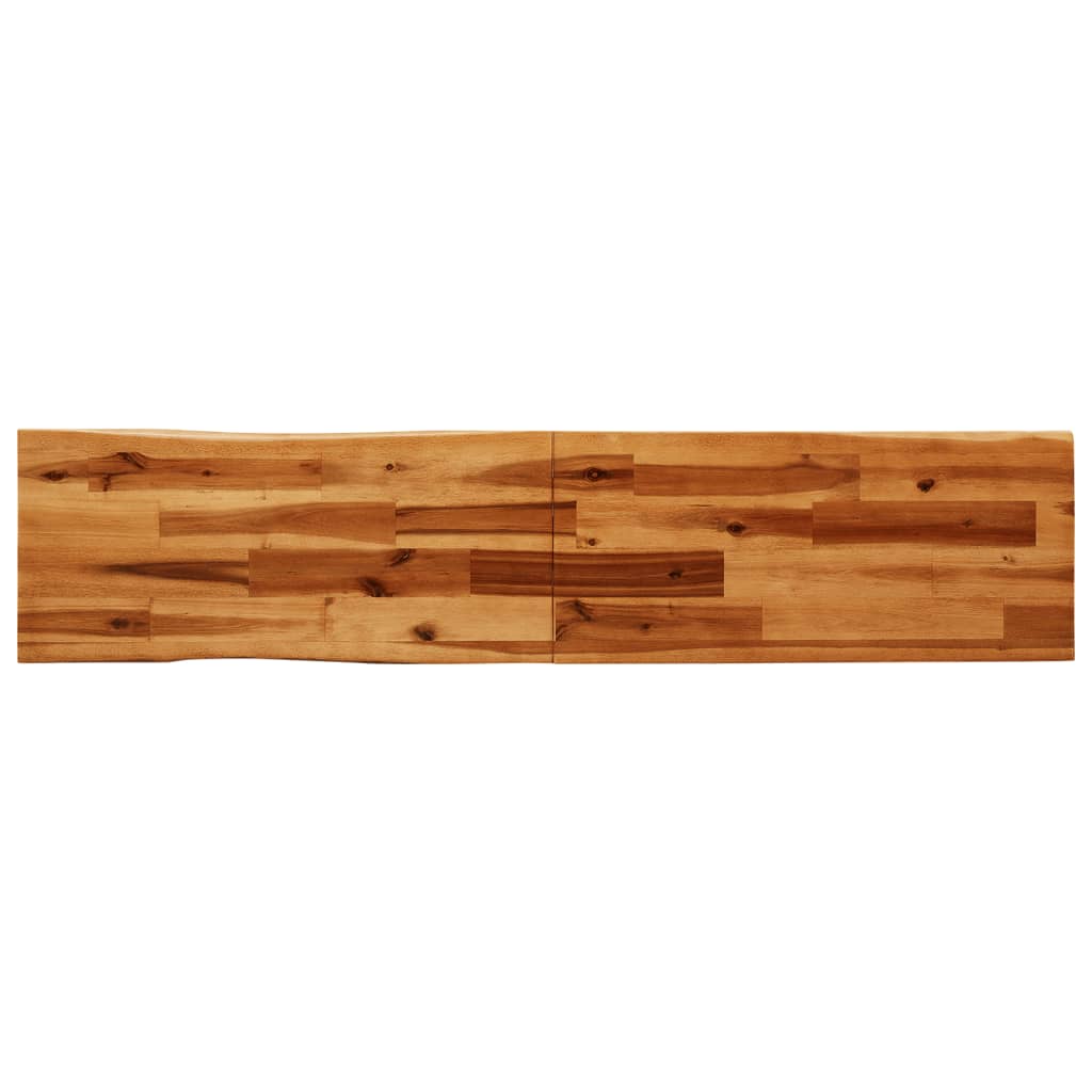 Banc avec bord vivant  bois d'acacia massif - Imagem 6