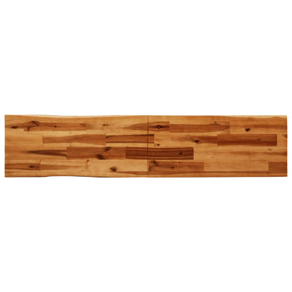 Banc avec bord vivant  bois d'acacia massif - Imagem 6