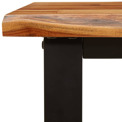 Banc avec bord vivant  bois d'acacia massif - Imagem 8