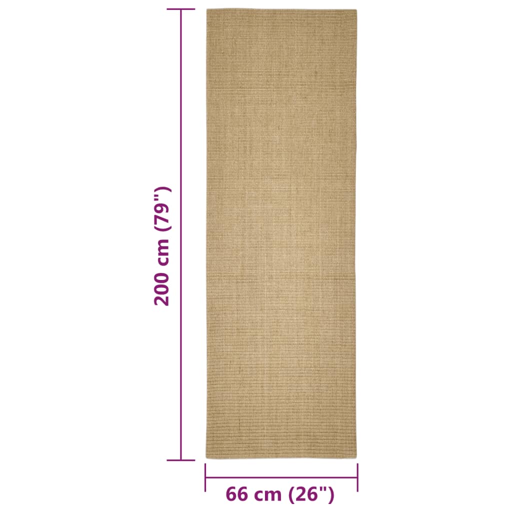 Tapis en sisal pour griffoir - 100x300 cm - Sensuri Maison