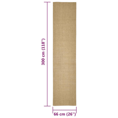 Tapis en sisal pour griffoir - 100x300 cm - Sensuri Maison