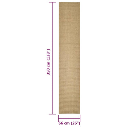 Tapis en sisal pour griffoir - 100x300 cm - Sensuri Maison