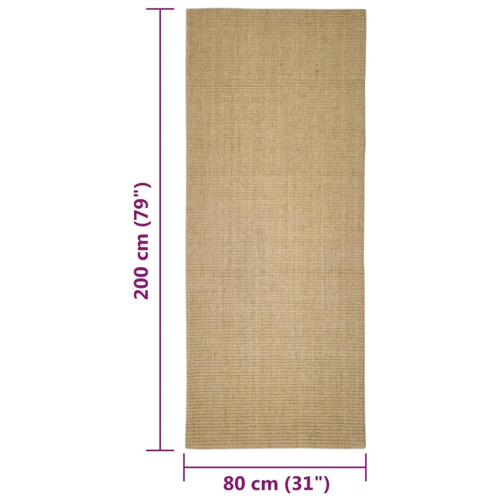 Tapis en sisal pour griffoir - 100x300 cm - Sensuri Maison