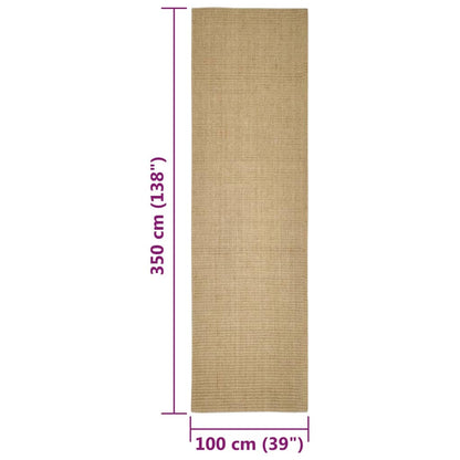 Tapis en sisal pour griffoir - 100x300 cm - Sensuri Maison