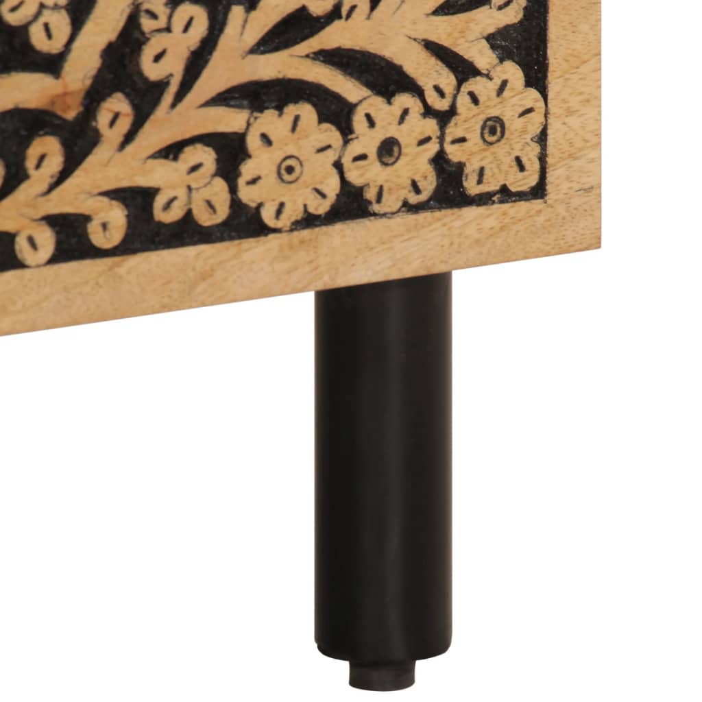 Tables de chevet 2 pcs 40x33x46 cm Bois de manguier solide - Imagem 12