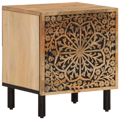 Tables de chevet 2 pcs 40x33x46 cm Bois de manguier solide - Imagem 5