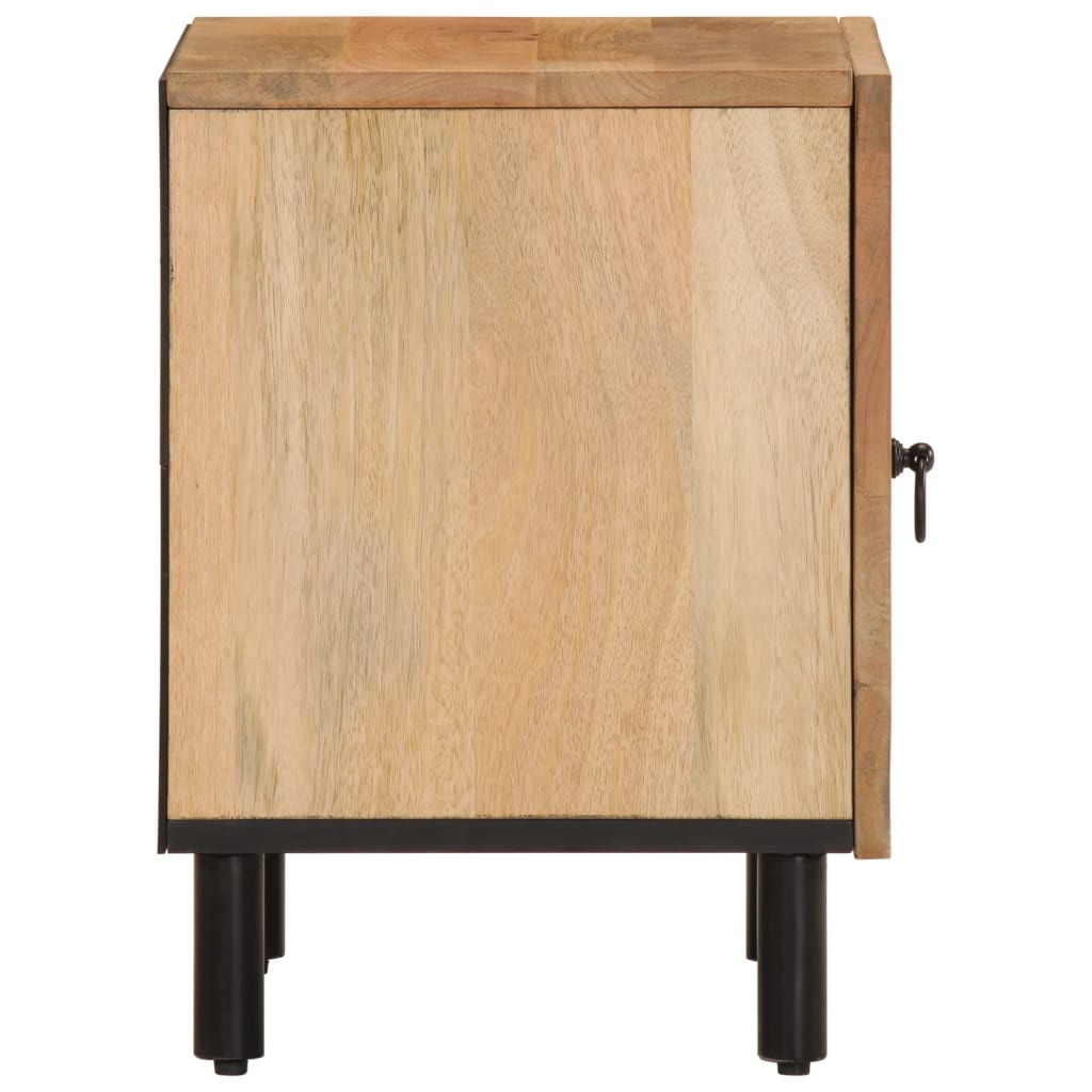 Tables de chevet 2 pcs 40x33x46 cm Bois de manguier solide - Imagem 7