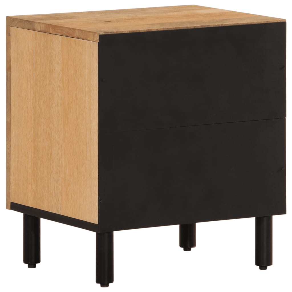 Tables de chevet 2 pcs 40x33x46 cm Bois de manguier solide - Imagem 8