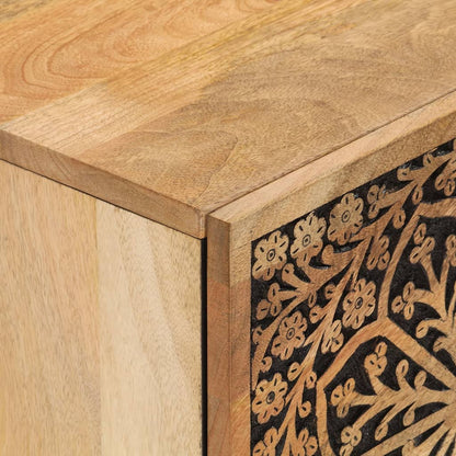 Tables de chevet 2 pcs 40x33x46 cm Bois de manguier solide - Imagem 10