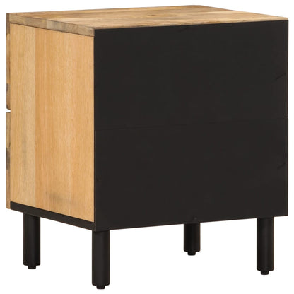 Tables de chevet 2 pcs 40x33x46 cm Bois de manguier solide - Imagem 8