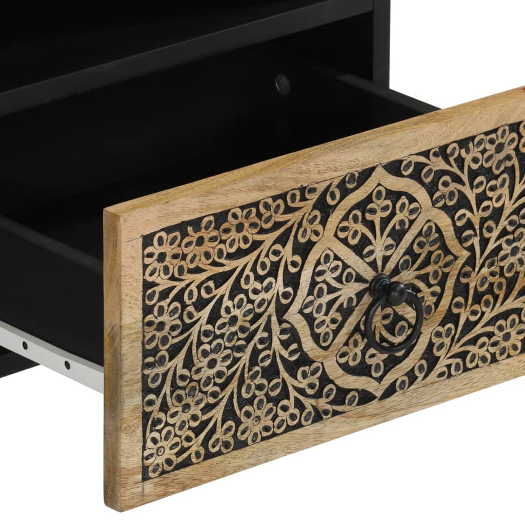 Tables de chevet 2 pcs 40x33x46 cm Bois de manguier solide - Imagem 11