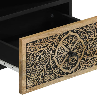 Tables de chevet 2 pcs 40x33x46 cm Bois de manguier solide - Imagem 11