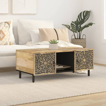 Table basse 100x54x40 cm bois de manguier massif - Imagem 3