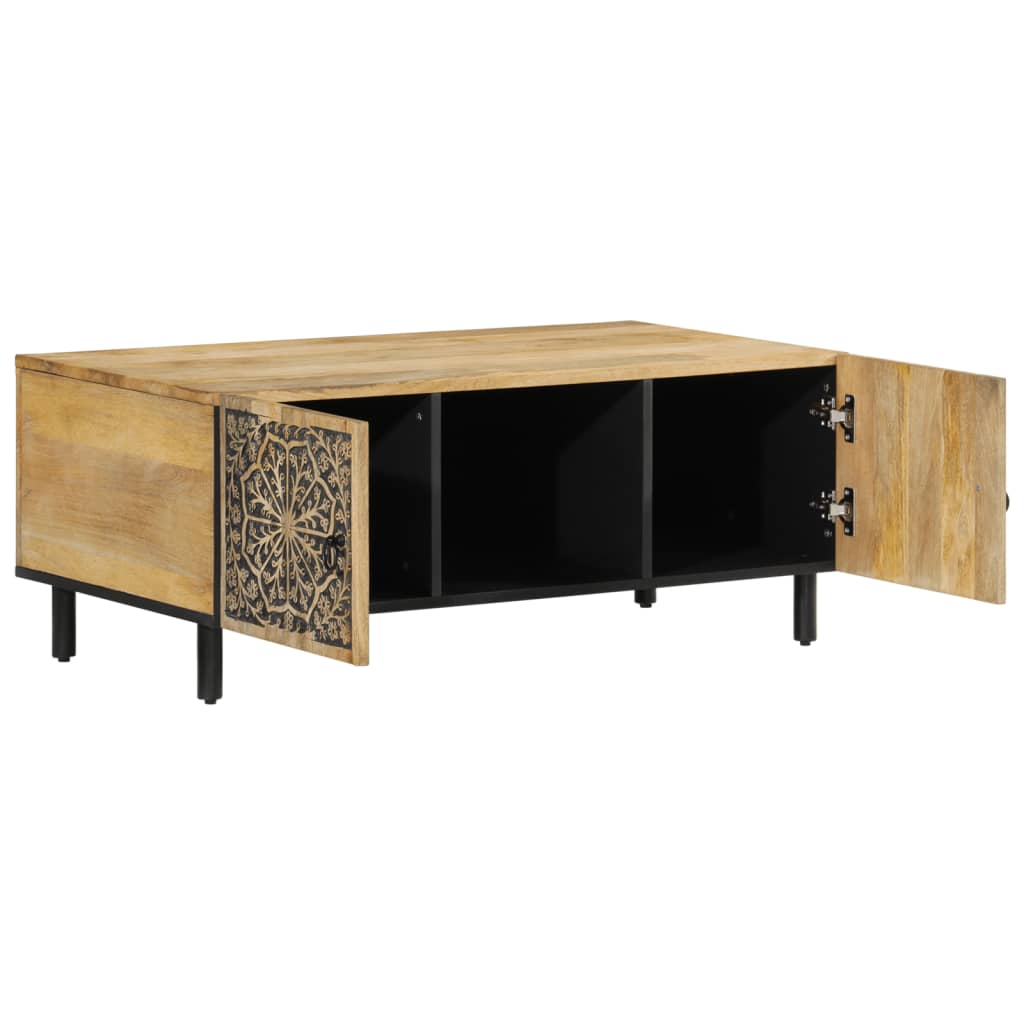 Table basse 100x54x40 cm bois de manguier massif - Imagem 4