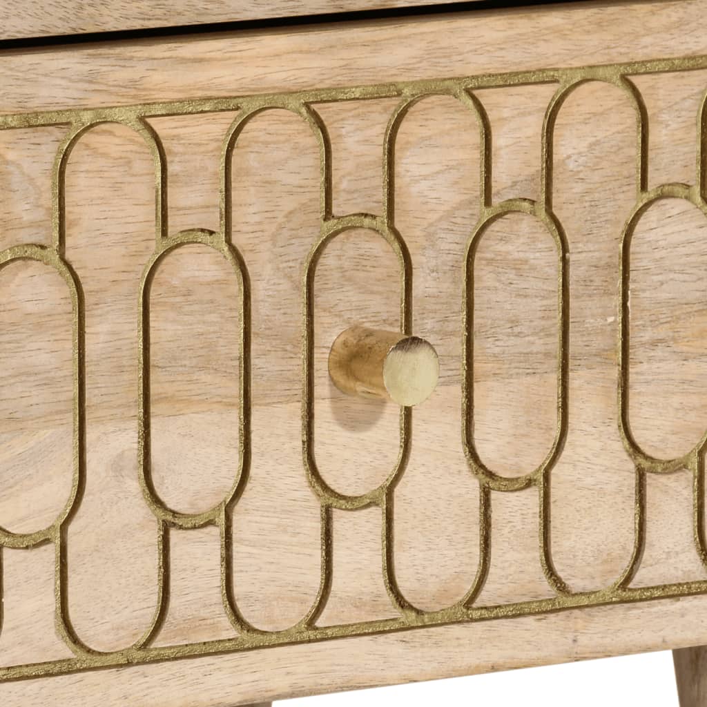 Tables de chevet 2 pcs 40x33x46 cm Bois de manguier solide - Imagem 10