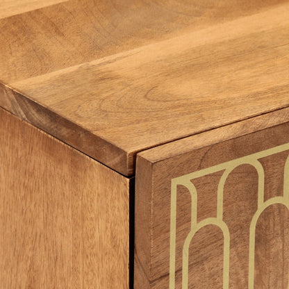 Tables de chevet 2 pcs 40x33x46 cm Bois de manguier solide - Imagem 20