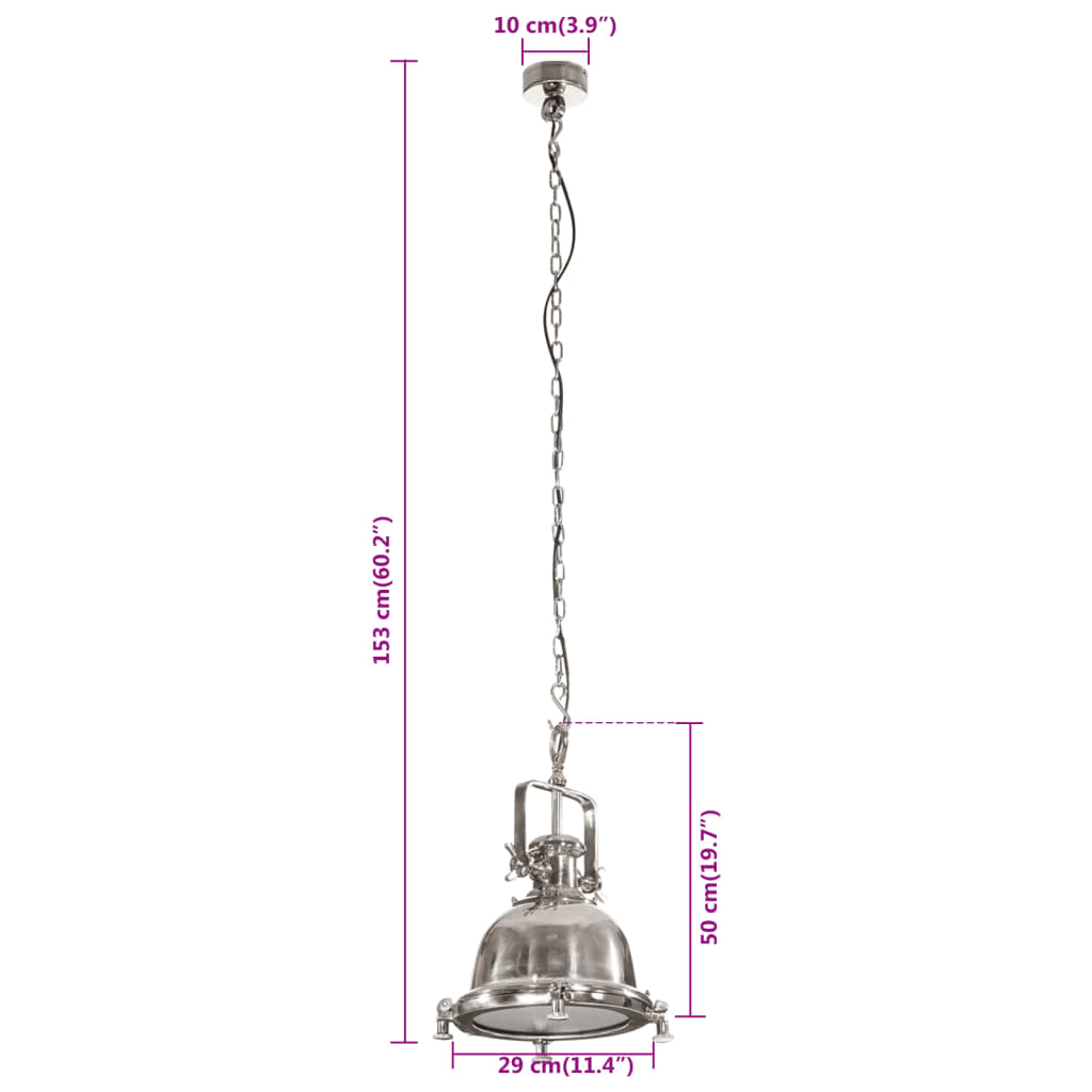 Lampe suspendue -35x35x153 cm- Style industriel - Sensuri Maison