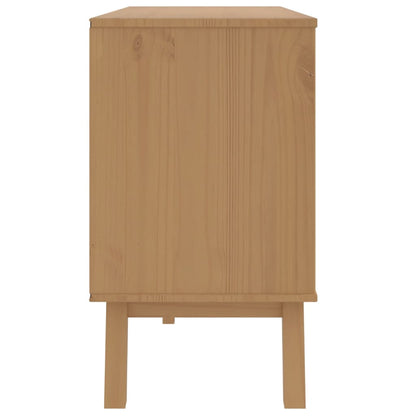 Armoire à tiroirs OLDEN marron bois de pin solide - Imagem 8