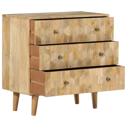Armoire à tiroirs 70x35x70 cm bois massif de manguier - Imagem 2