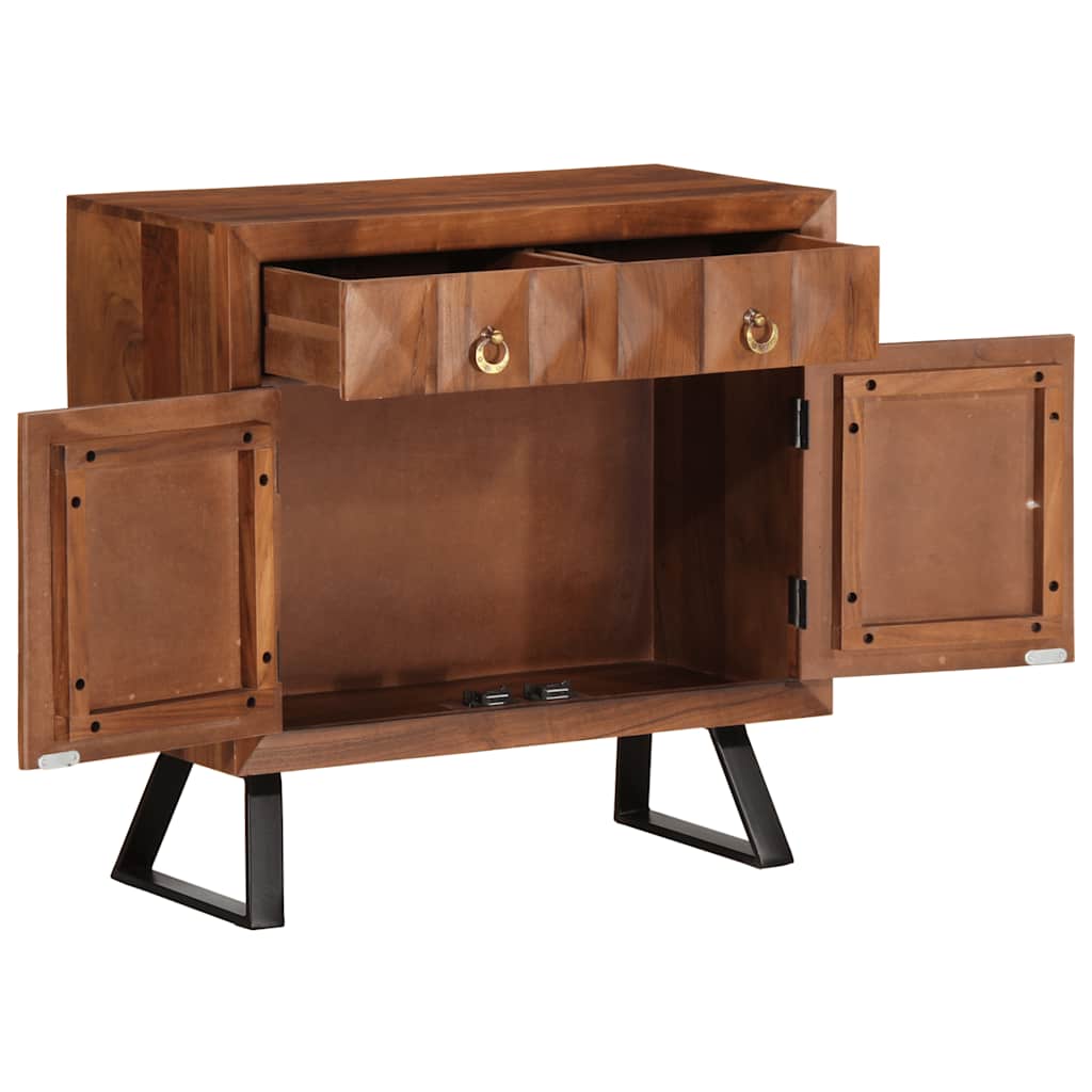 Armoire à tiroirs marron miel 70x35x70 cm bois massif d'acacia - Imagem 2