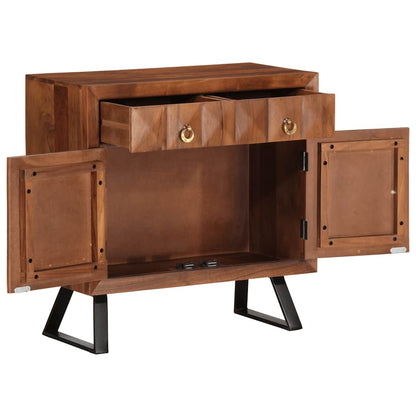 Armoire à tiroirs marron miel 70x35x70 cm bois massif d'acacia - Imagem 2
