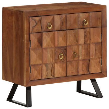Armoire à tiroirs marron miel 70x35x70 cm bois massif d'acacia - Imagem 13