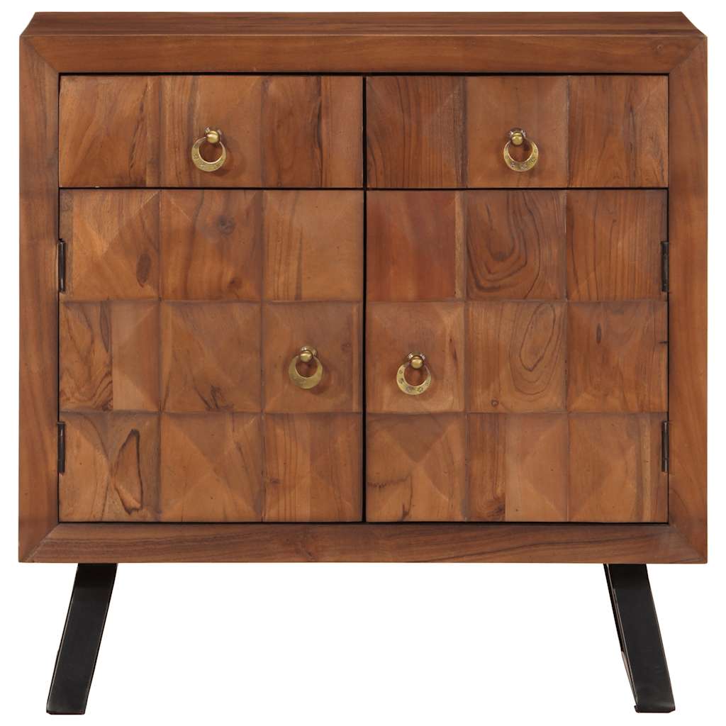 Armoire à tiroirs marron miel 70x35x70 cm bois massif d'acacia - Imagem 3