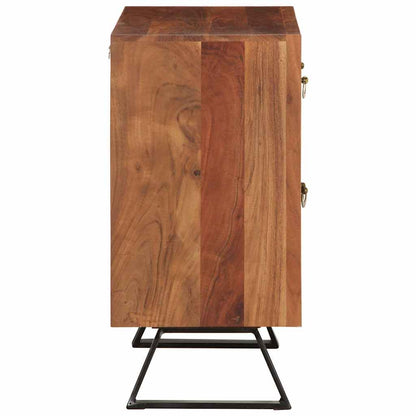 Armoire à tiroirs marron miel 70x35x70 cm bois massif d'acacia - Imagem 4