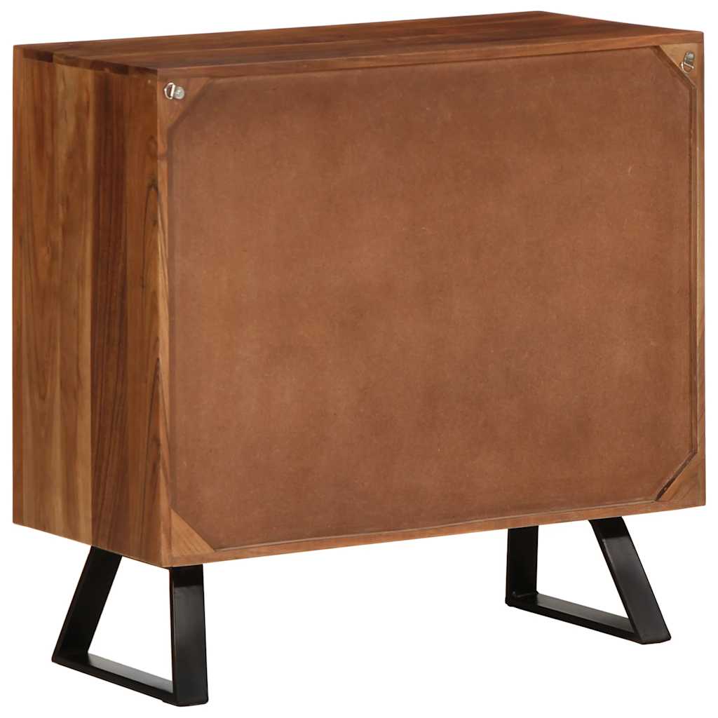 Armoire à tiroirs marron miel 70x35x70 cm bois massif d'acacia - Imagem 5