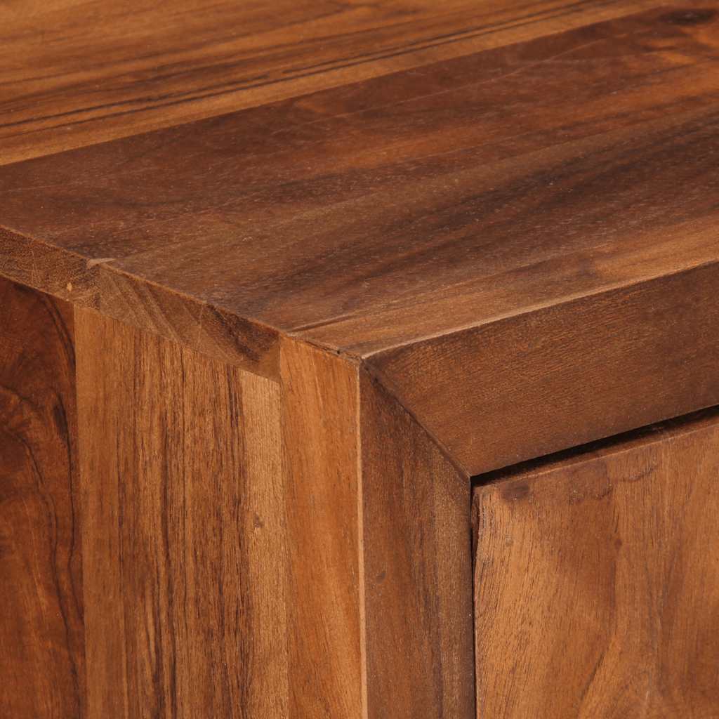 Armoire à tiroirs marron miel 70x35x70 cm bois massif d'acacia - Imagem 6