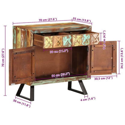 Armoire à tiroir  70x35x70 cm bois de récupération - Imagem 11