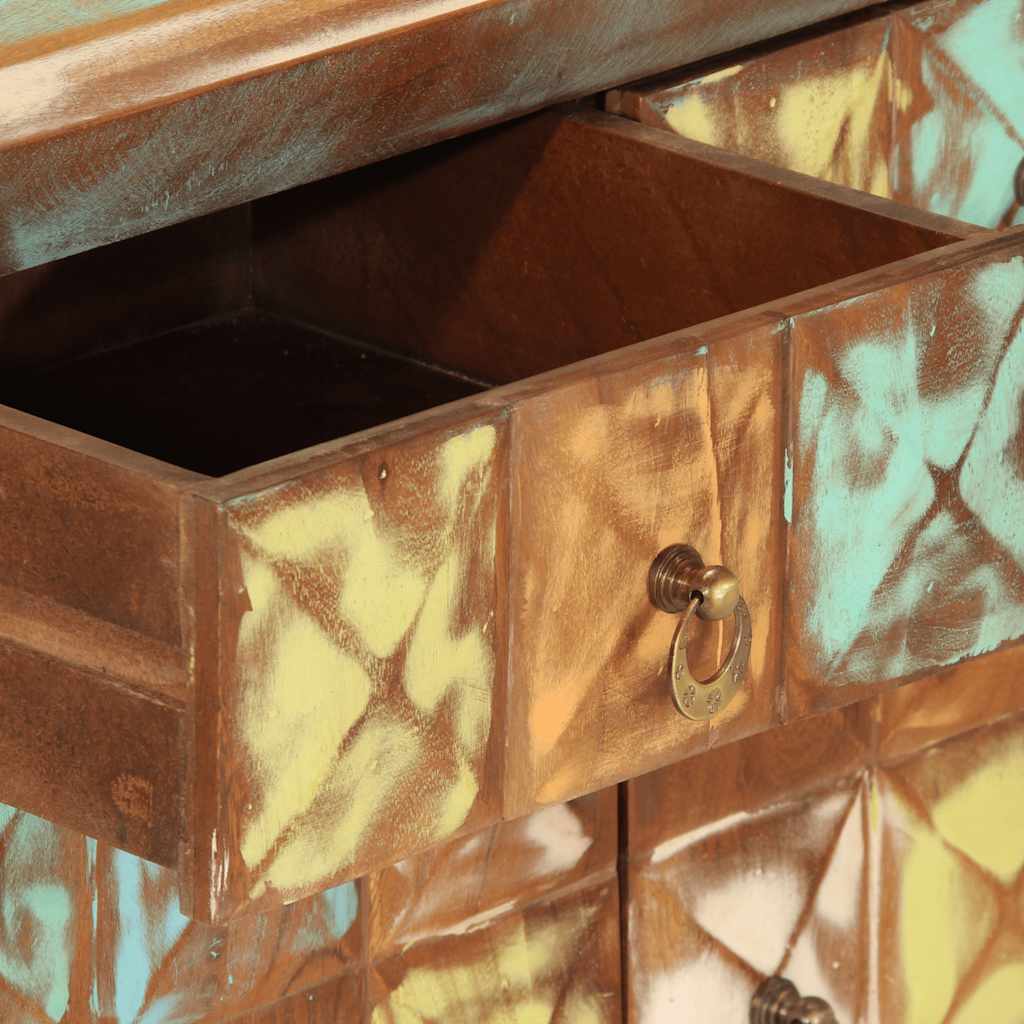 Armoire à tiroir  70x35x70 cm bois de récupération - Imagem 7