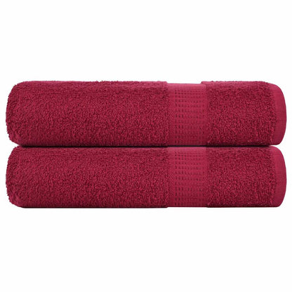 Essuie-mains FROGN 2 pcs bordeaux 50x100 cm 360 g/m² - Imagem 1