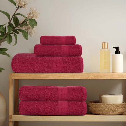 Essuie-mains FROGN 2 pcs bordeaux 50x100 cm 360 g/m² - Imagem 3