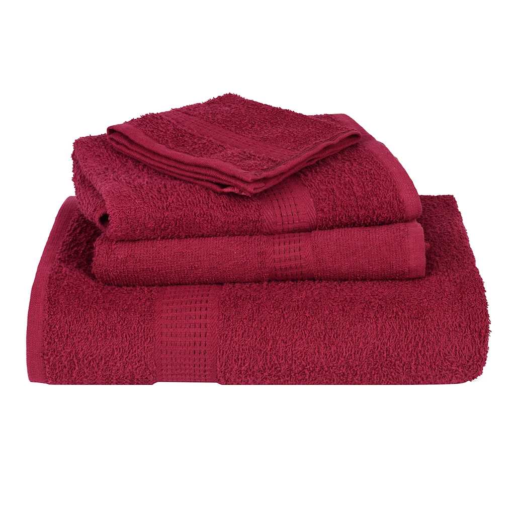 Essuie-mains FROGN 2 pcs bordeaux 50x100 cm 360 g/m² - Imagem 4