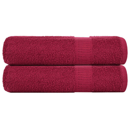 Serviettes de douche FROGN 2 pcs bordeaux 70x140cm 360 g/m² - Imagem 1