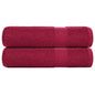 Serviettes de douche FROGN 2 pcs bordeaux 70x140cm 360 g/m² - Imagem 1