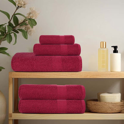 Serviettes de douche FROGN 2 pcs bordeaux 70x140cm 360 g/m² - Imagem 3