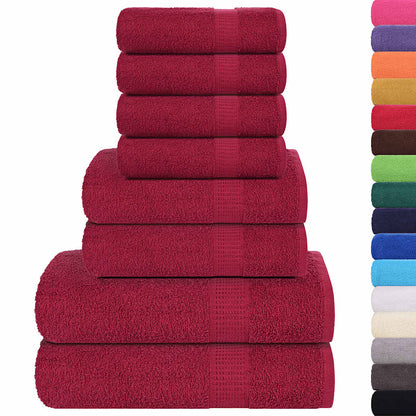 Ensemble de serviettes FROGN 8 pcs bordeaux 360 g/m² - Imagem 2