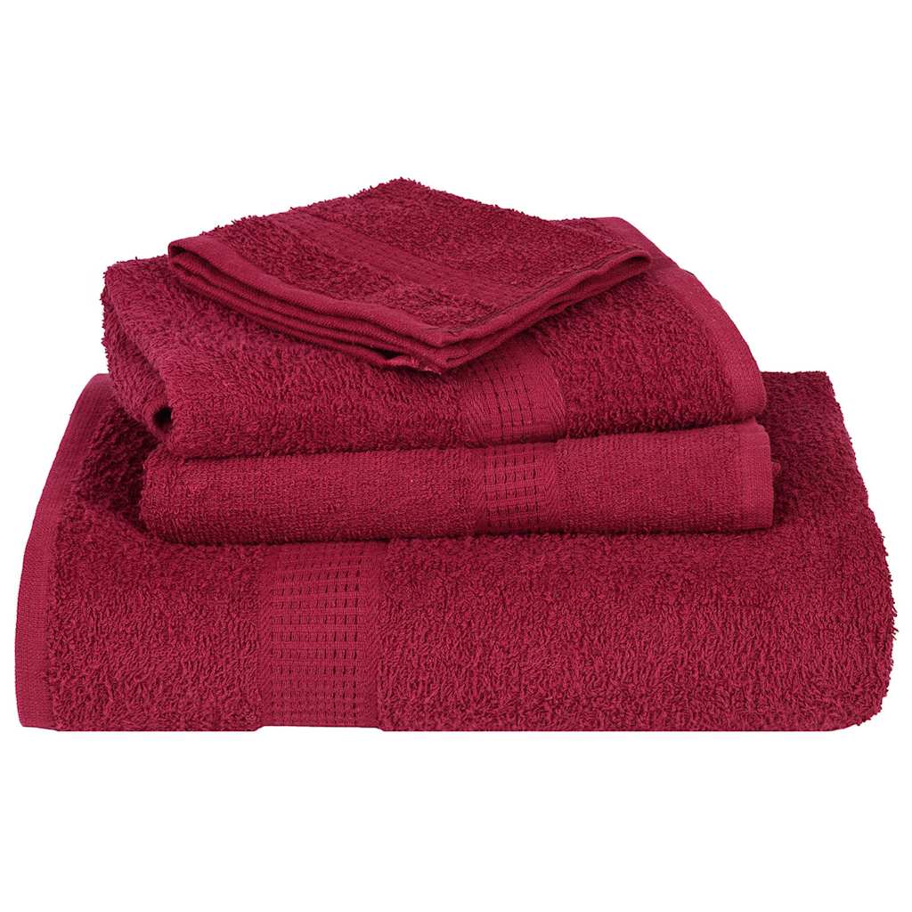 Ensemble de serviettes FROGN 8 pcs bordeaux 360 g/m² - Imagem 4