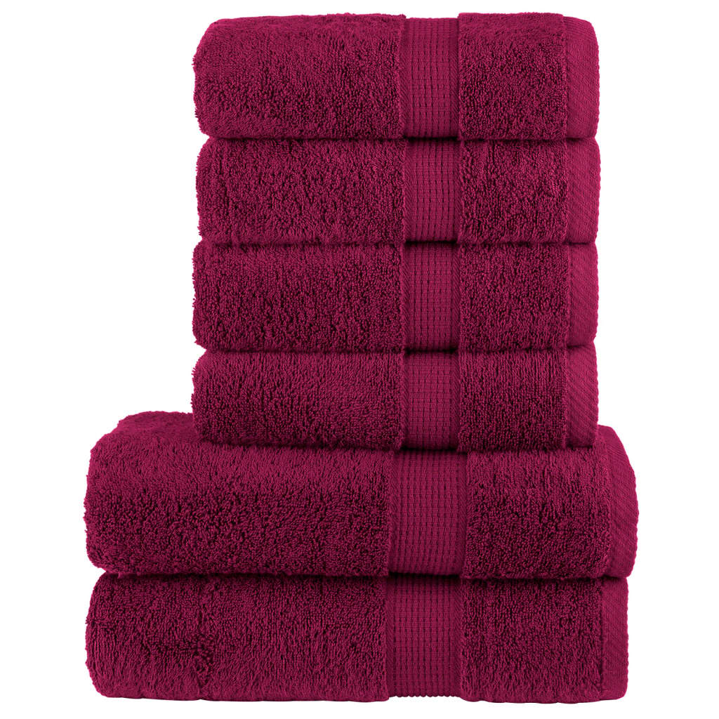 Ensemble de serviettes de qualité supérieure - 6 pcs - Sensuri Maison