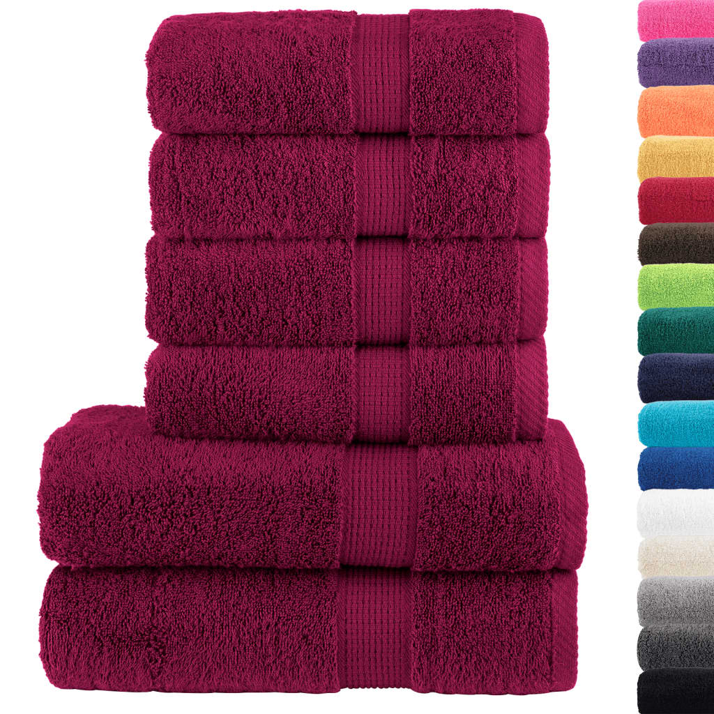 Ensemble de serviettes de qualité supérieure - 6 pcs - Sensuri Maison